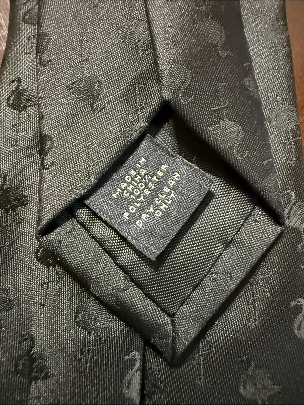 Express Black Jacquard Swan Pattern Silk-Blend Tie